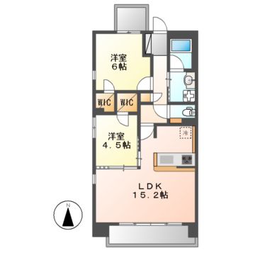 S-RESIDENCE茶屋ヶ坂Eastの間取り