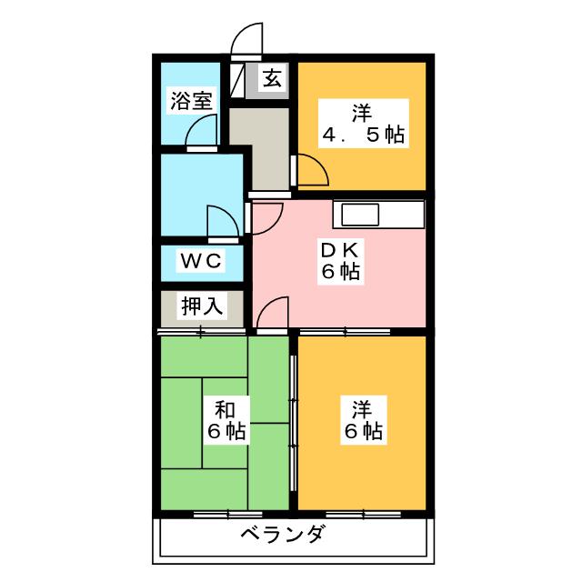 スプリングコート　IIの間取り