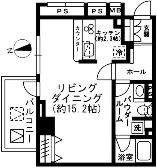 レジディア四谷三丁目の間取り