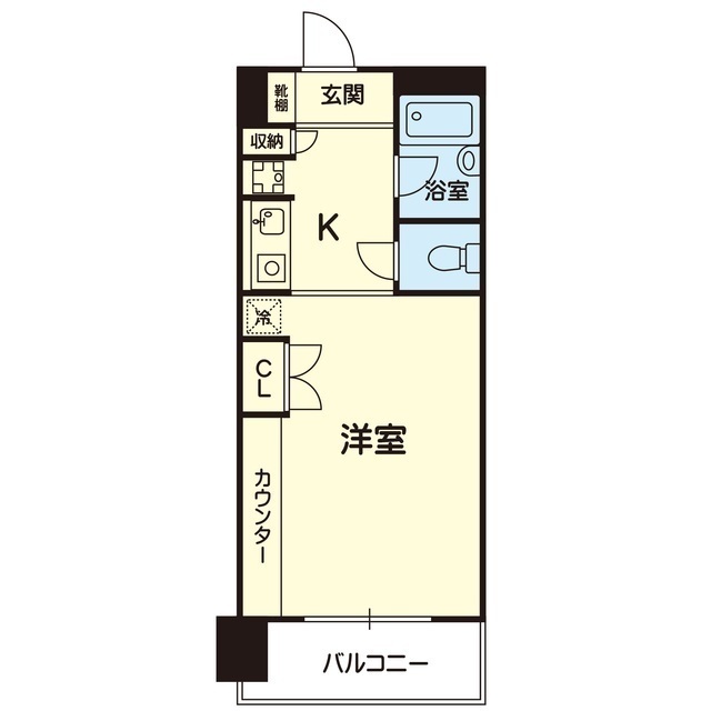 ハウベスト一番館上熊本　８０３号の間取り