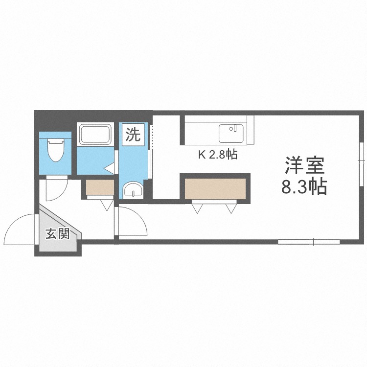 ファランドール幌平橋の間取り