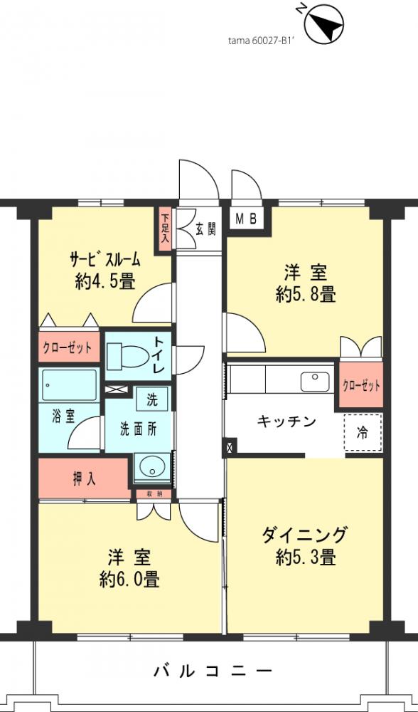 エターナル豊栄の間取り