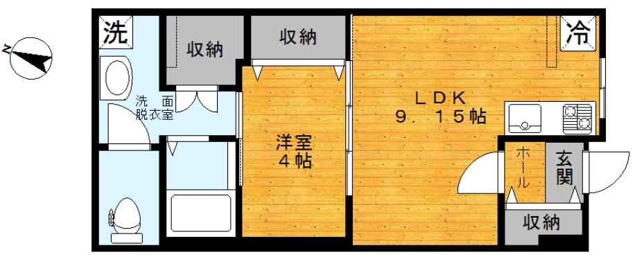 鶴我ビルの間取り