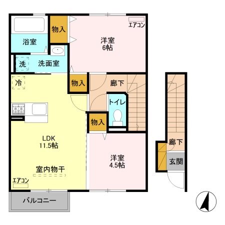 パストラル横山の間取り