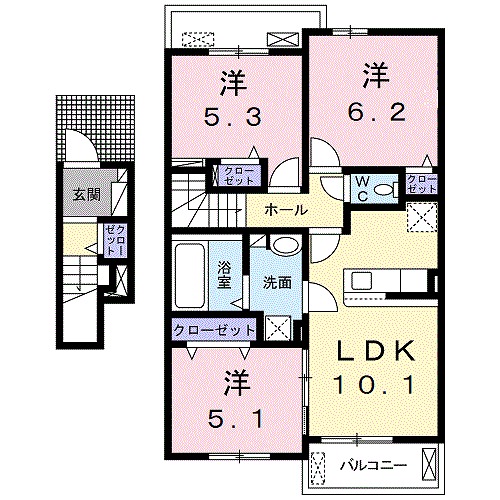 エルモンテの間取り