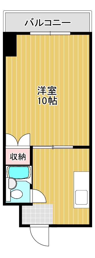 大阪市西区川口のマンションの間取り