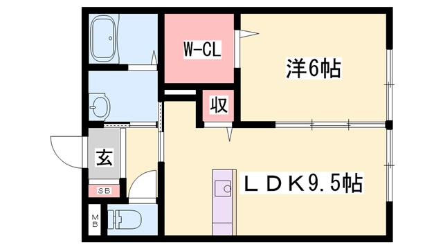 サンハイム津市場の間取り