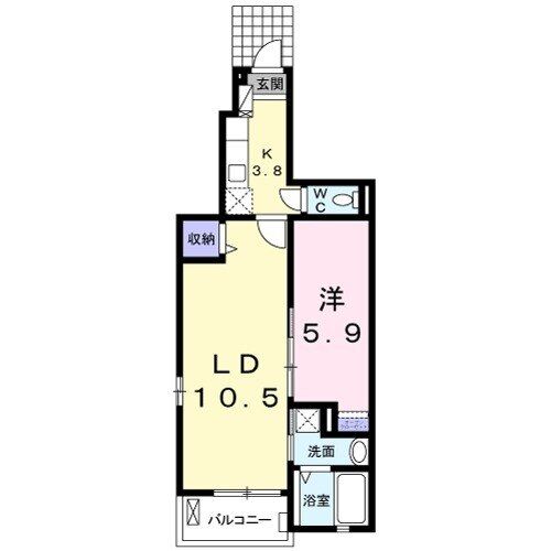 【ロワゾブルーの間取り】