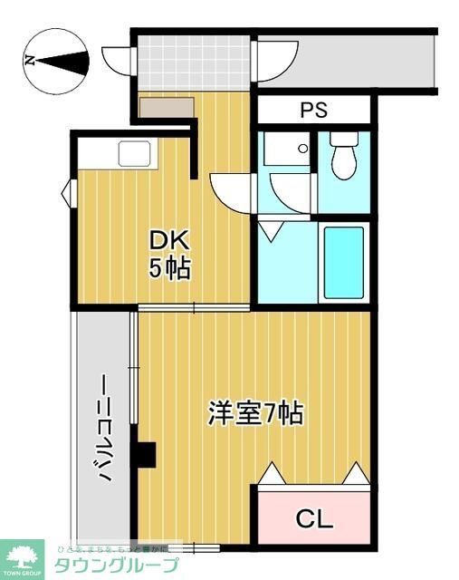 吉川市高富のマンションの間取り