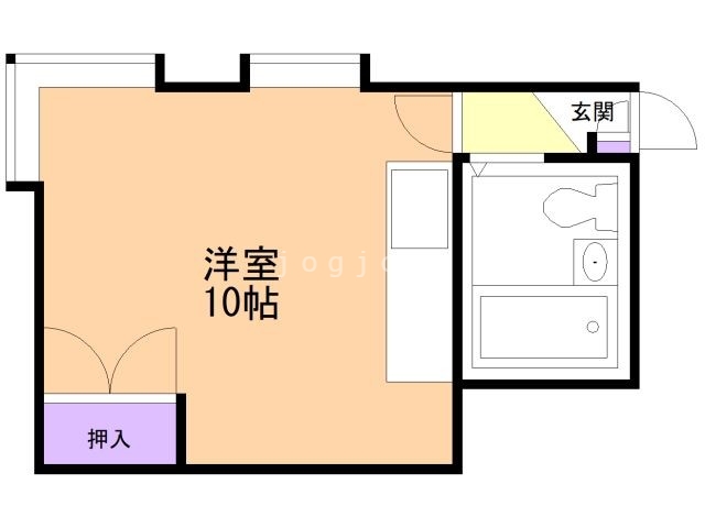 札幌市西区二十四軒四条のアパートの間取り