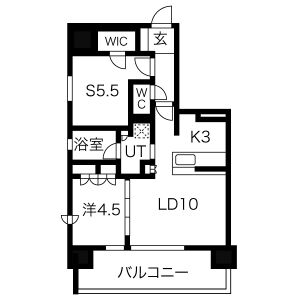 【ミュプレ上前津の間取り】