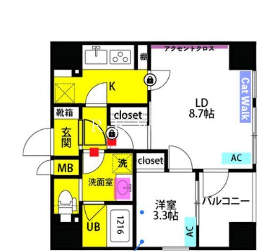 文京区春日のマンションの間取り