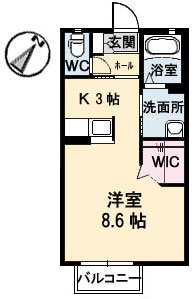 シャーメゾンロイヤルオークスの間取り