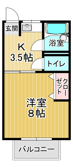 第二立岩ハイツの間取り