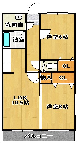 コンフォルト神埼の間取り