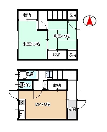 赤穂市宮前町マトノアパートの間取り