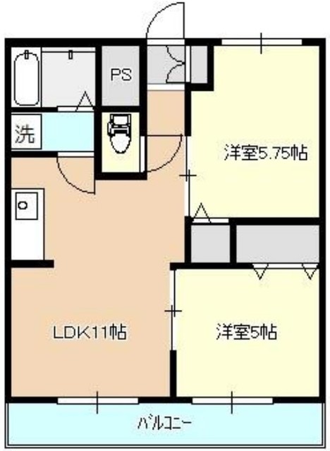 南台ハイツの間取り