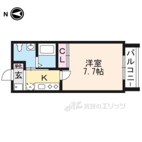 ＣＡＳＡ北烏丸の間取り