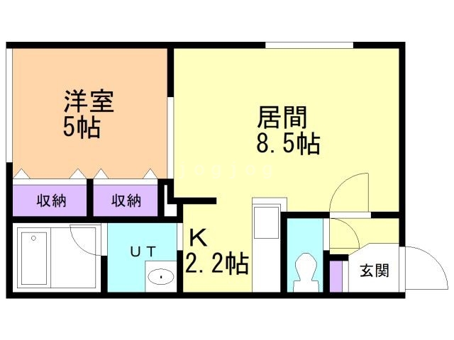 札幌市中央区南二条東のマンションの間取り