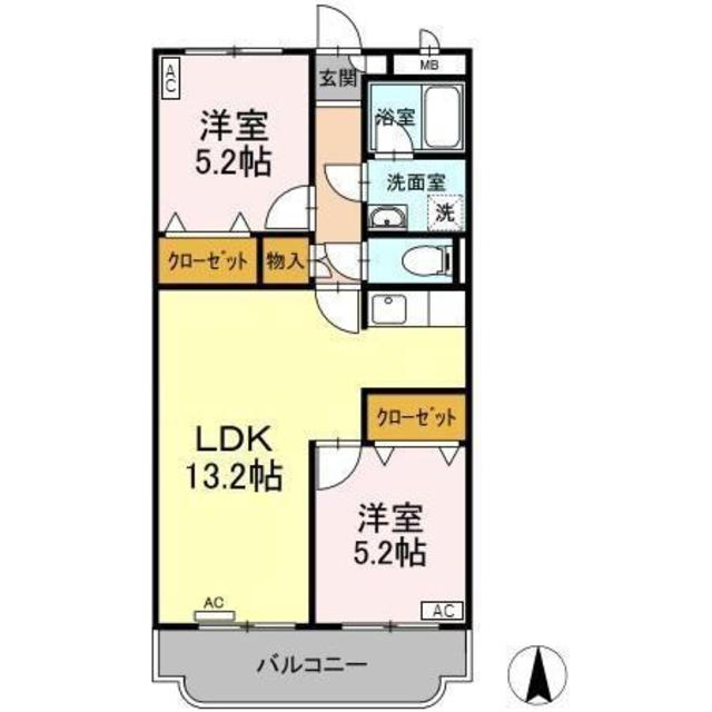 みなみマンションの間取り