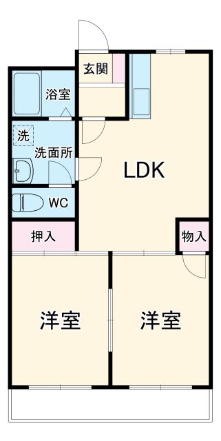 青山マンションの間取り