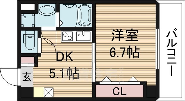 エクセル新大阪の間取り