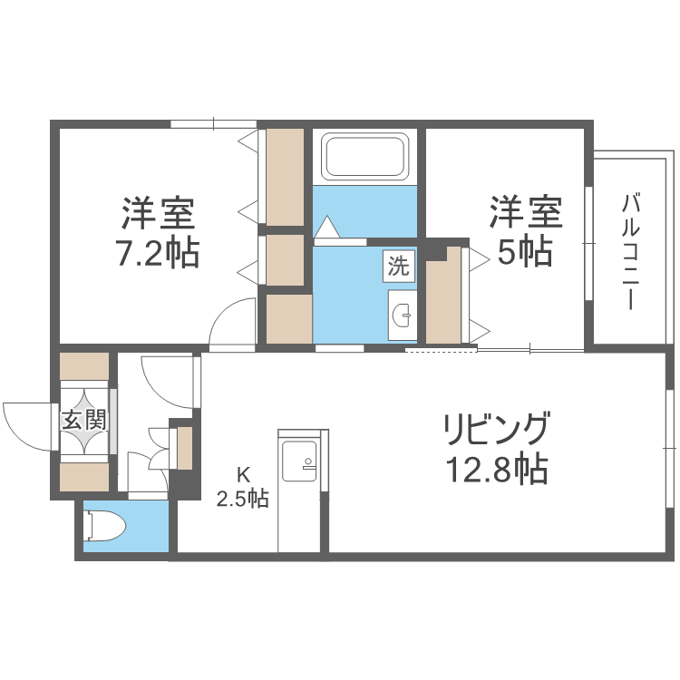 エフュート元町の間取り