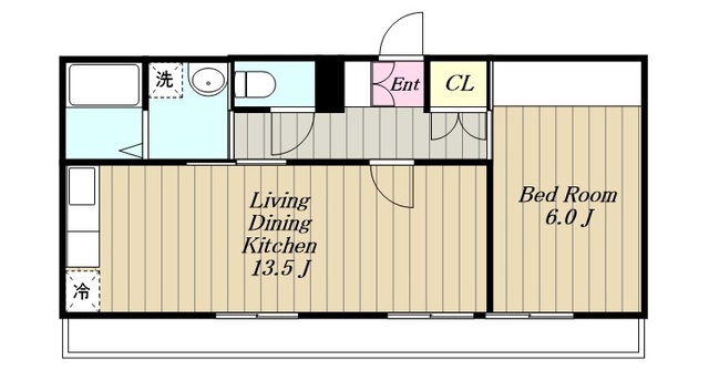 相模原市中央区清新のマンションの間取り