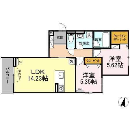 見晴らし台のソシアの間取り