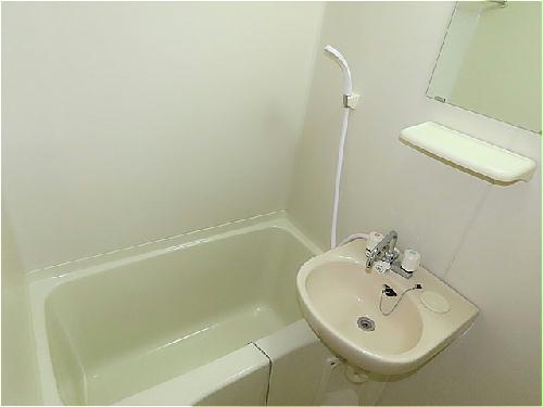 バス・シャワールーム　洗面台とユニット式のお風呂です