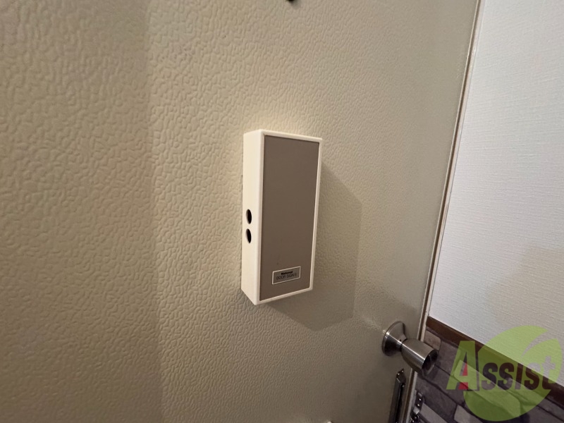 セキュリティ　来客時にはこちらのチャイムが鳴りますよ。