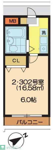 バーミリオン市川の間取り写真