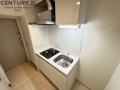 キッチン　2口ガスコンロ付で機能的なキッチンです！