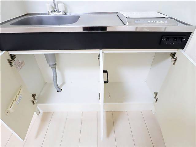 収納　キッチン下部の収納です