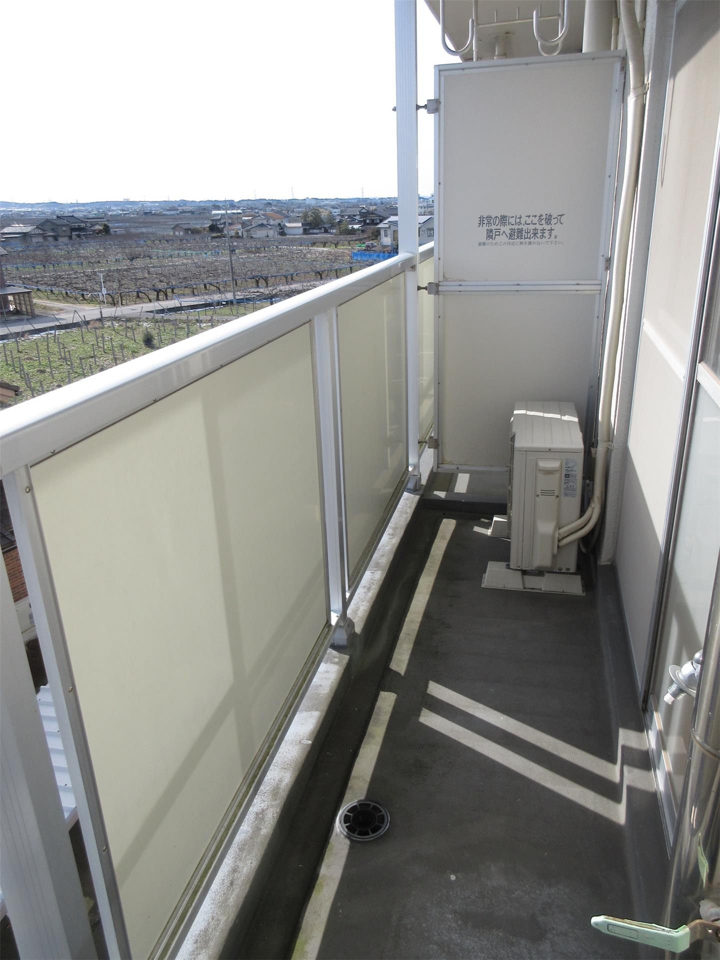 バルコニー　見晴らしのいいバルコニーです♪