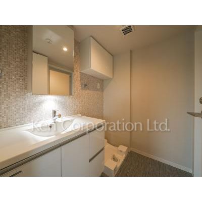 洗面設備　同タイプ3階のお部屋を撮影。仕様が異なることがあります。