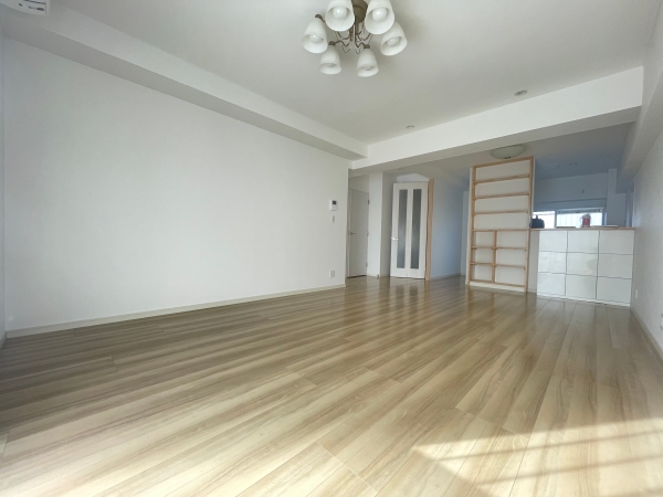 居室・リビング　広々とした1LDK！キッチンからお部屋が見渡せます！