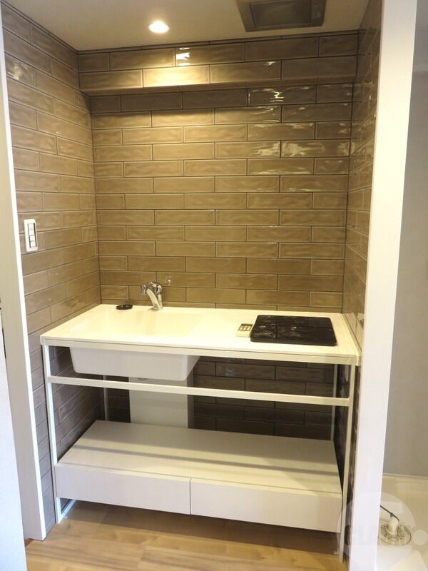 キッチン　ＩＨコンロ付きのミニキッチン