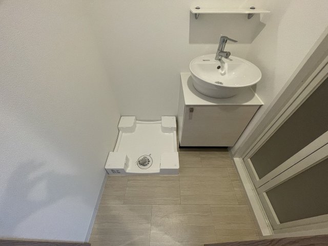 洗面設備　使いやすい洗面所です