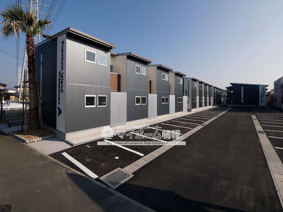 建物外観　建物の個性を主張するシックな外観