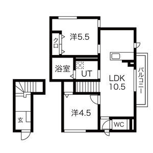エルミタージュ下鴨東の間取り写真