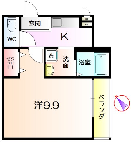 フジパレス湊III番館の間取り写真