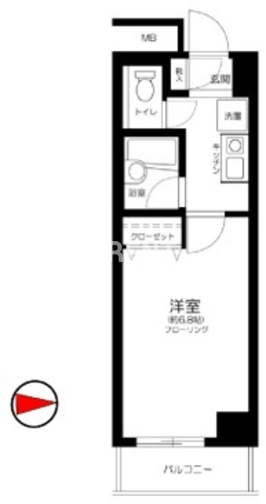 メゾンエクレーレ新宿西戸山の間取り写真