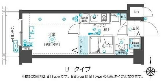 西武新宿線 武蔵関駅 徒歩3分 8階建 築16年の間取り写真