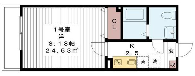 ＪＲ京葉線 蘇我駅 徒歩7分 3階建 築10年の間取り写真