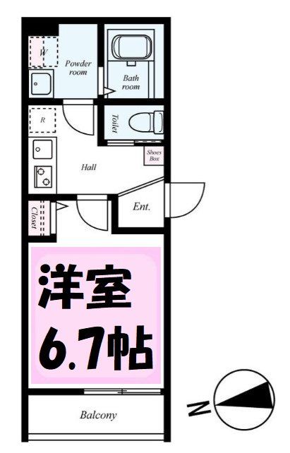 東武伊勢崎線 越谷駅 徒歩7分 3階建 築1年の間取り写真
