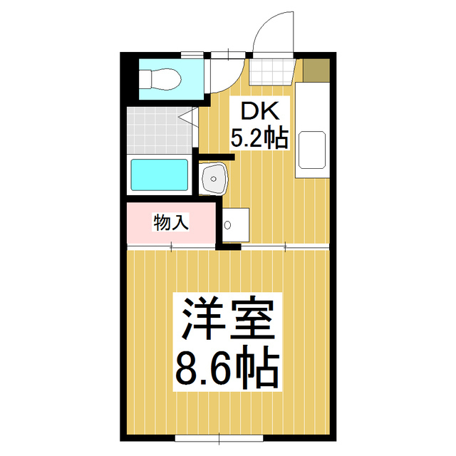 ハイツ北浦の間取り写真