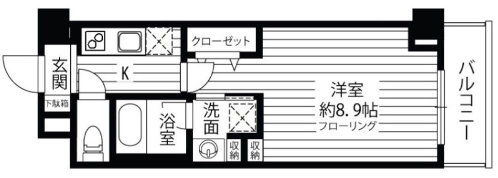 京成押上線 京成曳舟駅 徒歩2分 3階建 築4年の間取り写真