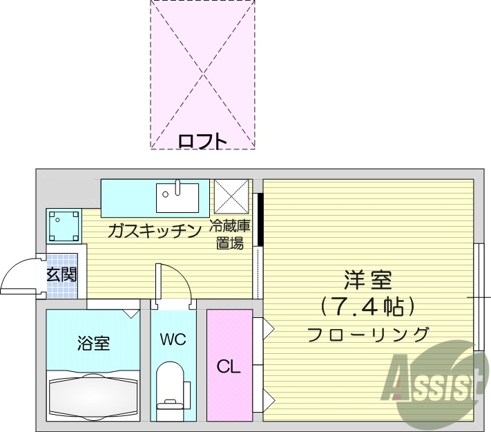 ティアラハウス鶴ヶ谷の間取り写真