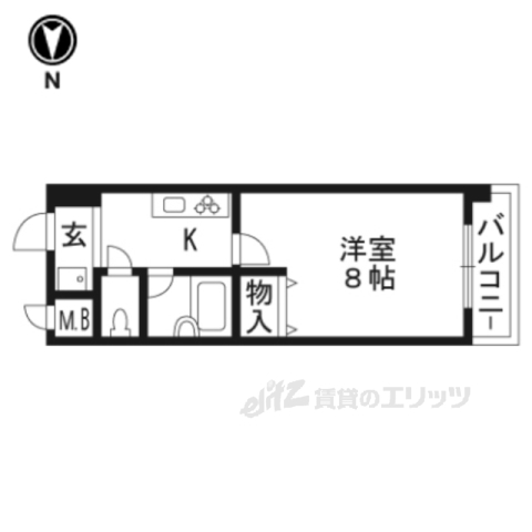 サンシティ烏丸高辻の間取り写真